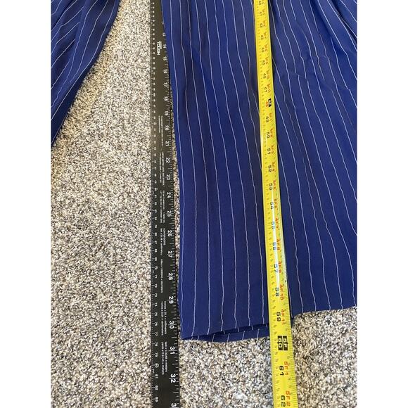 Flying Tomato Jumpsuit Womens Small Blue Nautical Lightweight Wide Leg Anthro - Picture 11 of 12